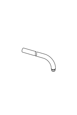 Hansa Brausearm, ohne Kopfbrause 1/2" x 1/2", 21 mm, Farbe silberfarben Bild 2