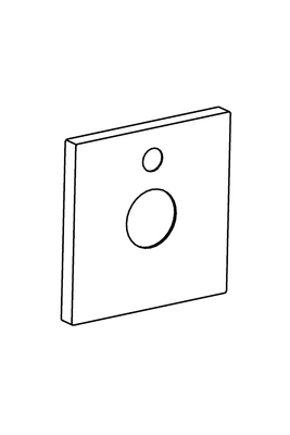 Hansa Rosette, 150 x 150 mm, Farbe silberfarben Bild 2