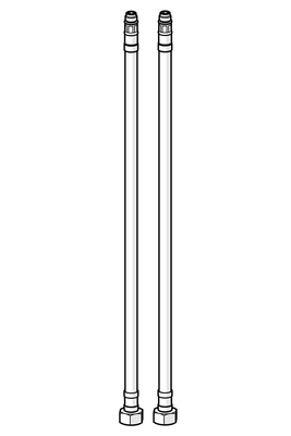 Hansa Anschlussschlauch L=375, 3/8" - M10 x 1 Bild 2
