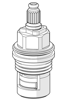 Hansa Oberteil 1/2", Farbe silberfarben Bild 4