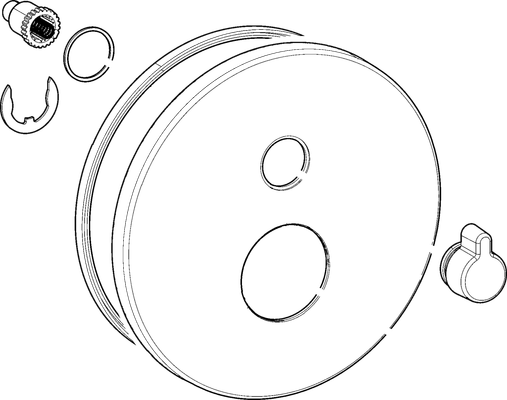 Hansa Rosette 170 mm, Farbe silberfarben Bild 2