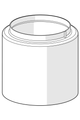 Hansa Abdeckhülse, Farbe silberfarben Bild 2