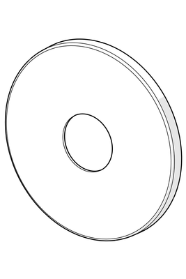 Hansa Rosette für UP-Brausebatterie, Durchmesser: 170 mm, Farbe silberfarben Bild 2