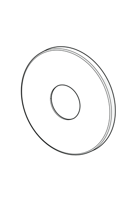 Hansa Rosette d 170 mm, Farbe silberfarben Bild 2