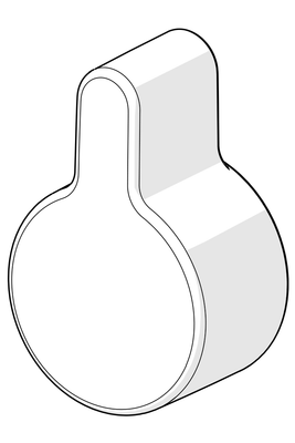 Hansa Umstellknopf, Farbe silberfarben Bild 4