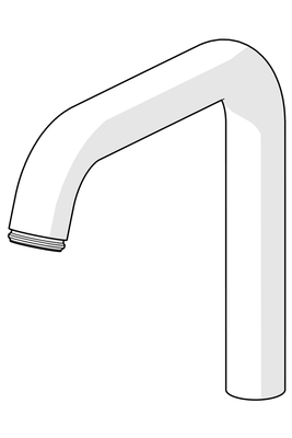 Hansa Auslauf, Ausladung 152 mm, Farbe silberfarben Bild 4