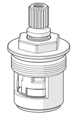 Hansa Oberteil, für Küchenarmatur mit Spülmaschinenventil, 1/2" Bild 2