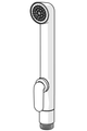 Hansa Handbrause Bidetta, für Waschtischarmatur, 1/2", WW-Versorg.max.+95°C, Farbe weiß Bild 6