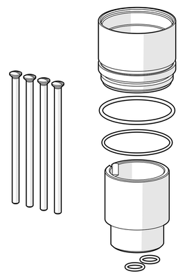 Hansa Verlängerungssatz 30 mm, für Hebelmischer, HANSAMATRIX ab Baujahr 2018 Bild 2