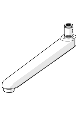 Hansa Auslauf L=235 (2019-) Ausladung. 235 mm chr Bild 4