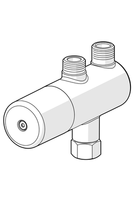 Hansa Minimat Sicherheits-Thermostat- Vormischer, ohne AnschlussGarnitur, Farbe chrom Bild 8