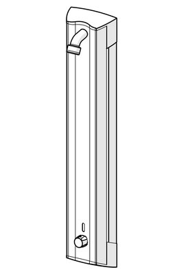 Hansa HA Duschpaneel HANSAELECTRA 6415 6 V Aluminium / chr, DN 15, Farbe chrom Bild 7