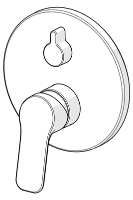 Hansa HA EHM FM-Set für Wafü / Br. HANSABASIC 8055 Ros. rund chr, Farbe chrom Bild 7