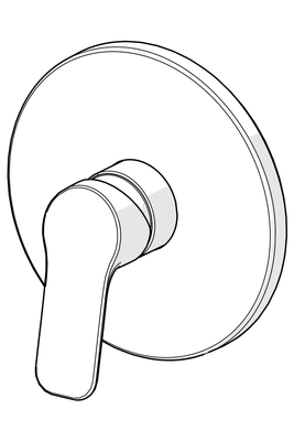 Hansa HA EHM FM-Set für Brausebatt. HANSABASIC 8056 Ros. rund chr, Farbe chrom Bild 7