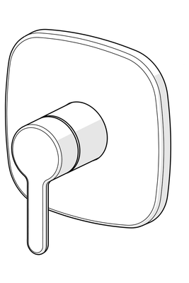 Hansa Funktionseinheit BLUEBOX Hansadesigno Style, für Einhand-UP-Brausebatt, Farbe chrom Bild 7