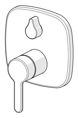 Hansa Funktionseinheit BLUEBOX Hansadesigno Style, für Einhand-UP-Wannenbatt, Farbe chrom Bild 7