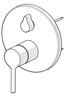 Hansa HA FM-Set für Wanne / Brause HANSAVANTIS 8260 Matt, Farbe schwarz Bild 7