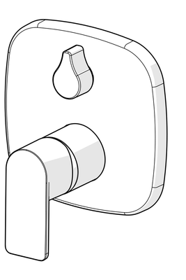 Hansa Funktionseinheit BLUEBOX Hansastela für Einhand-Unterputz-Badebatterie, 154 x 154 mm, Farbe chrom Bild 8