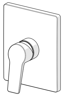 Hansa Funktionseinheit BLUEBOX Hansatwist für Einhand-Unterputz-Brausebatterie, 185 x 150 mm, Farbe chrom Bild 7