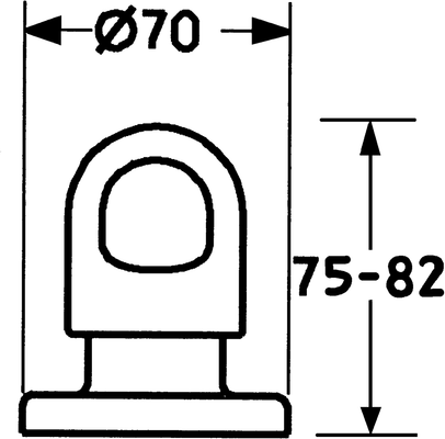 Hansa Aufputzteile für Unterputz-Ventil 1/2" - 3/4", mit Hansalux-Griff verchromt, 82 mm, Farbe chrom Bild 5