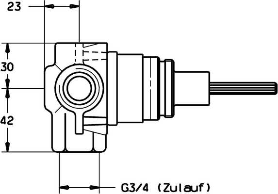 Hansa Unterputzteile Hansa, für Mehrwegeumstellung 3/4" Bild 5