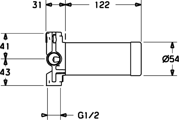 Hansa HA Verdeckte Umsteller 0295 1/2", DN 15 Bild 5