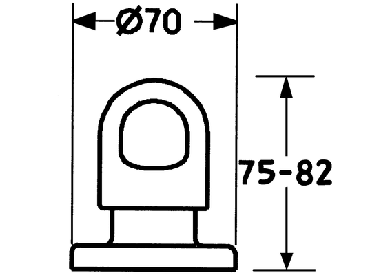 Hansa Aufputzteile für Unterputz-Ventil 1/2" - 3/4", mit Hansalux-Griff verchromt, 82 mm, Farbe chrom Bild 6