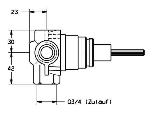 Hansa Unterputzteile Hansa, für Mehrwegeumstellung 3/4" Bild 6