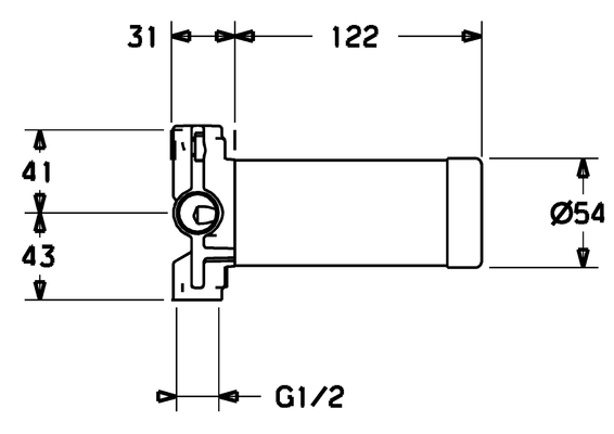 Hansa HA Verdeckte Umsteller 0295 1/2", DN 15 Bild 6