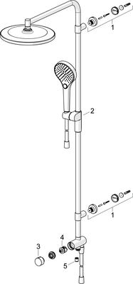 Hansa HA Kopfbrause-Set HANSAVIVA 4418 chr, Farbe chrom Bild 3