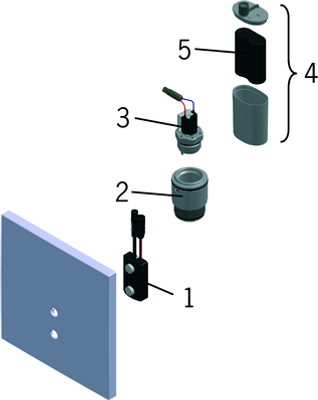 Hansa HA FM-Set für Urinal-Batt. HANSAELECTRA 0947 Ros. eckig 6 V, Bluetooth chr Bild 2