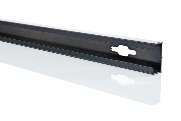 Hüppe HP ZUB Verbreiterungspr. 15 mm fst.Seg / NT L: 2000 - 123, Design P, Solva, Farbe schwarz Bild 2