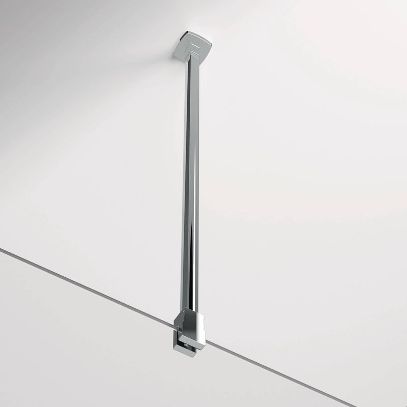 Hüppe Deckenanbindung Länge 80 - 800 mm, kürzbar, für 6 - 8 mm Glasstaerke, Farbe silber Bild 1