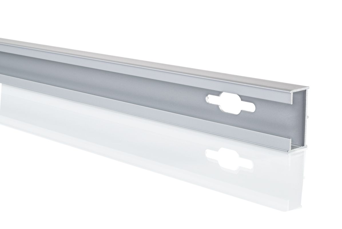 Hüppe HP ZUB Verbreiter.15 mm Nisch.tür Griffs. L: 2000 -, Design pure, Farbe silber Bild 1