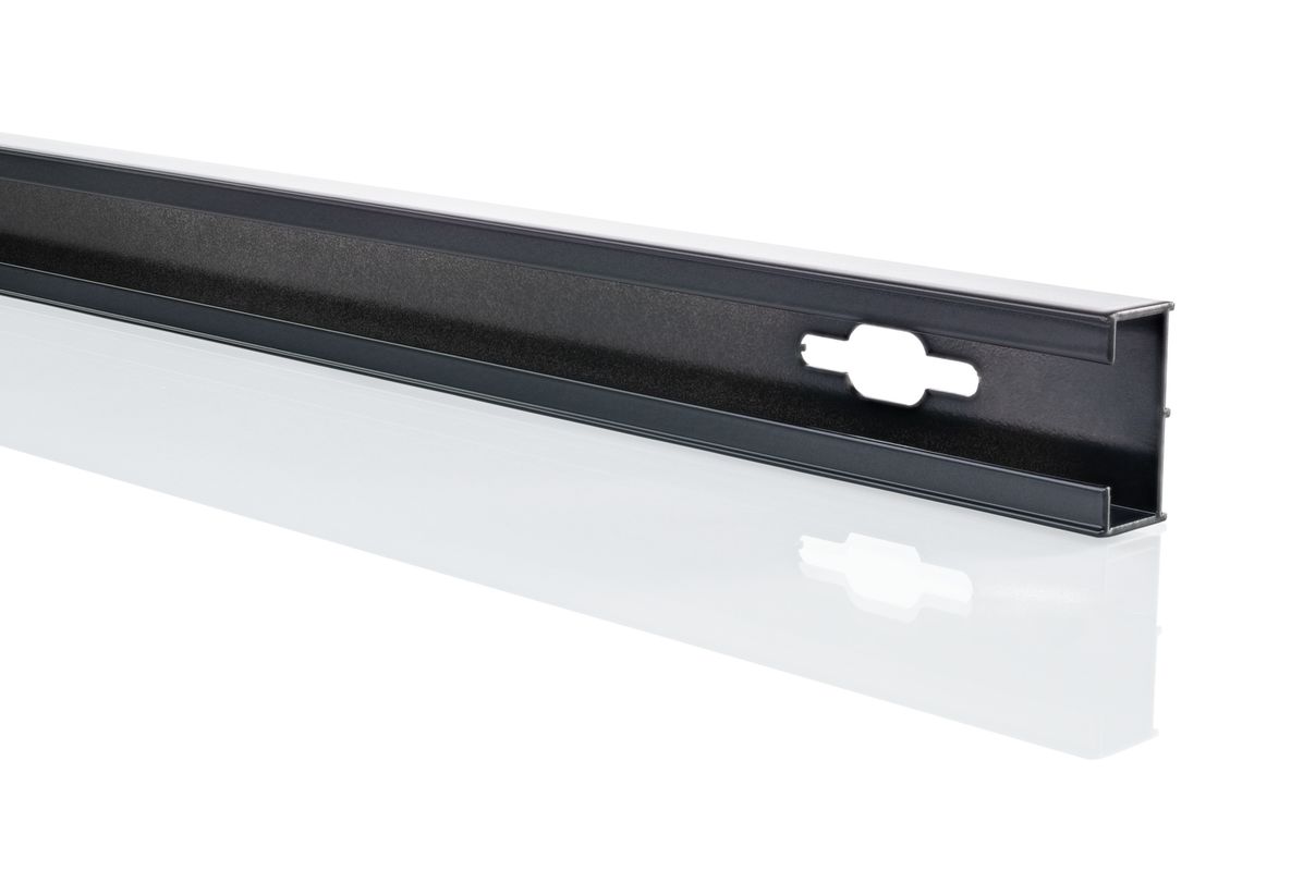 Hüppe HP ZUB Verbreiterungspr. 15 mm fst.Seg / NT L: 2000 - 123, Design P, Solva, Farbe schwarz Bild 1