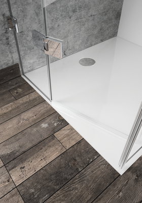 Hüppe HP DA Solva TG STMFSMNT Massanf.1 Li. White Edition, Grau, 5-Eck, Farbe weiß Bild 13