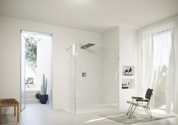 Hüppe HP DA SolvaPro RL 4-Eck WI Massanf.5 Re. White Edition, Privatima, Farbe weiß Bild 19