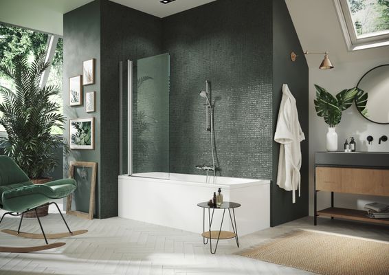 Hüppe HP BA Design pure BW1MFS Massanfertigung Black Edition, Privatima Anti-Plaqü, Farbe schwarz Bild 2
