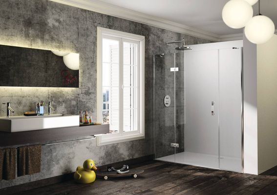 Hüppe HP DA Solva TG 4-Eck STNMFSMNT 1400 Li. H: 2000, White Edition, 316, Farbe weiß Bild 16