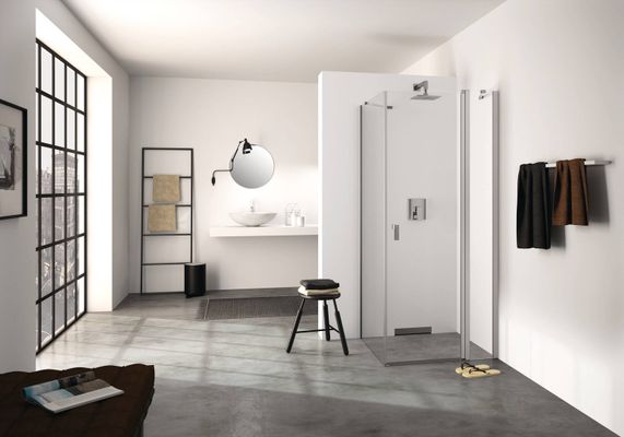 Hüppe HP DA Design pure 4-Eck STMFS-N / S/E 800 BG H: 2000, weiss, Bronze Anti-Plaqü, Farbe bronze Bild 6