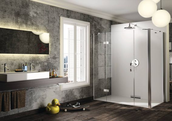 Hüppe HP DA Solva TG STMFSMNT Massanf.4 Li. hochglanz, klar AP, A: 801, Farbe silberfarben Bild 16