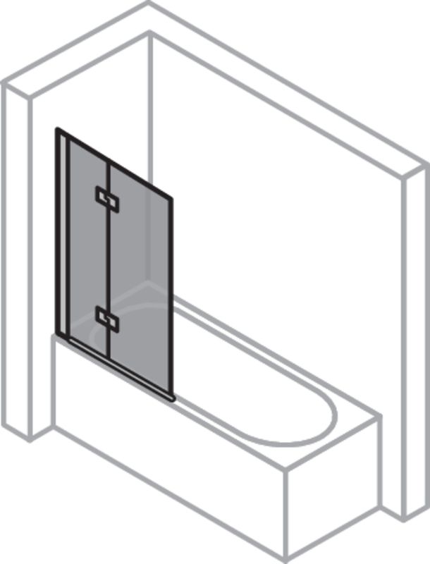 Hüppe HP BA Design eleg BWSFT 1000 links H: 1500, silber, Bronze, Farbe silberfarben Bild 1