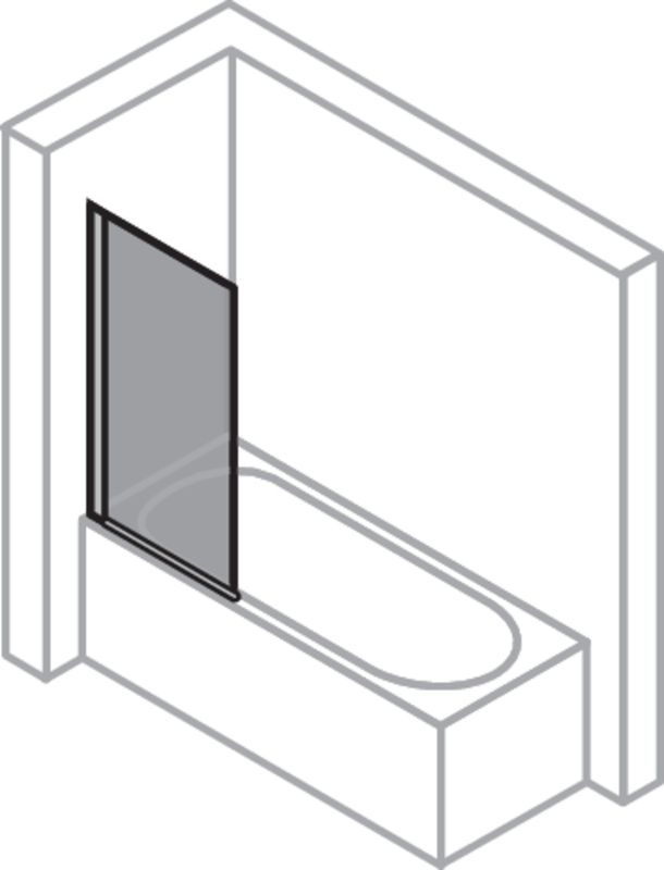 Hüppe HP BA Design eleg BW1 750 H: 1500, silber, Grau, Farbe silberfarben Bild 1