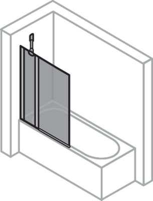 Hüppe HP BA Design pure BW1MFS 950 H: 1500, weiss, Bronze Anti-Plaqü, Farbe bronze Bild 5