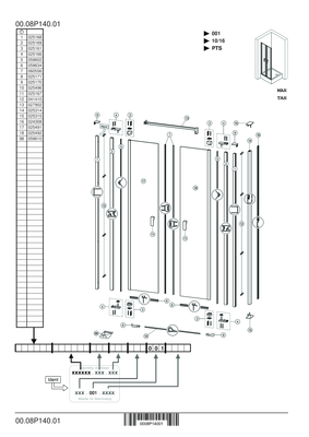 Hüppe HP DA Design pure 4-Eck PTS Massanf, Grau, Farbe weiß Bild 3