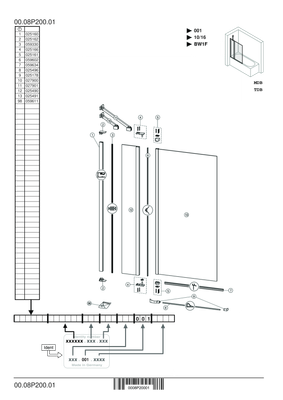 Hüppe HP BA Design pure BW1MFS 950 H: 1500, weiss, Bronze Anti-Plaqü, Farbe bronze Bild 2