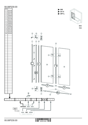 Hüppe HP BA Design pure BWSFT Massanf. links, Grau, Farbe weiß Bild 2