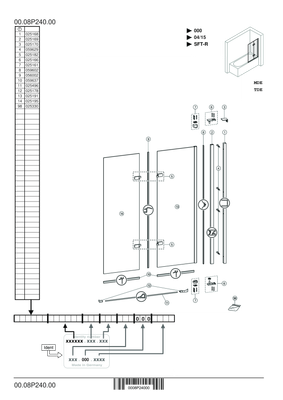 Hüppe HP BA Design pure BWSFT Massanf. links, Grau, Farbe weiß Bild 3