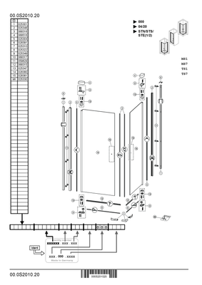 P&M Pendeltür für Eckeinstieg, BM, links,1000 x 2000 mm, ESG, XClean, 2000 x 1000 mm, Farbe schwarz Bild 3