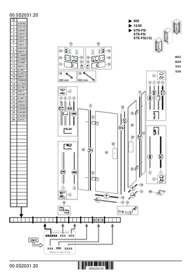 P&M Pendeltür für Eckeinstieg / FS, links,800 x 2000 mm, SIHL, ESG, XClean, 2000 x 800 mm Bild 4